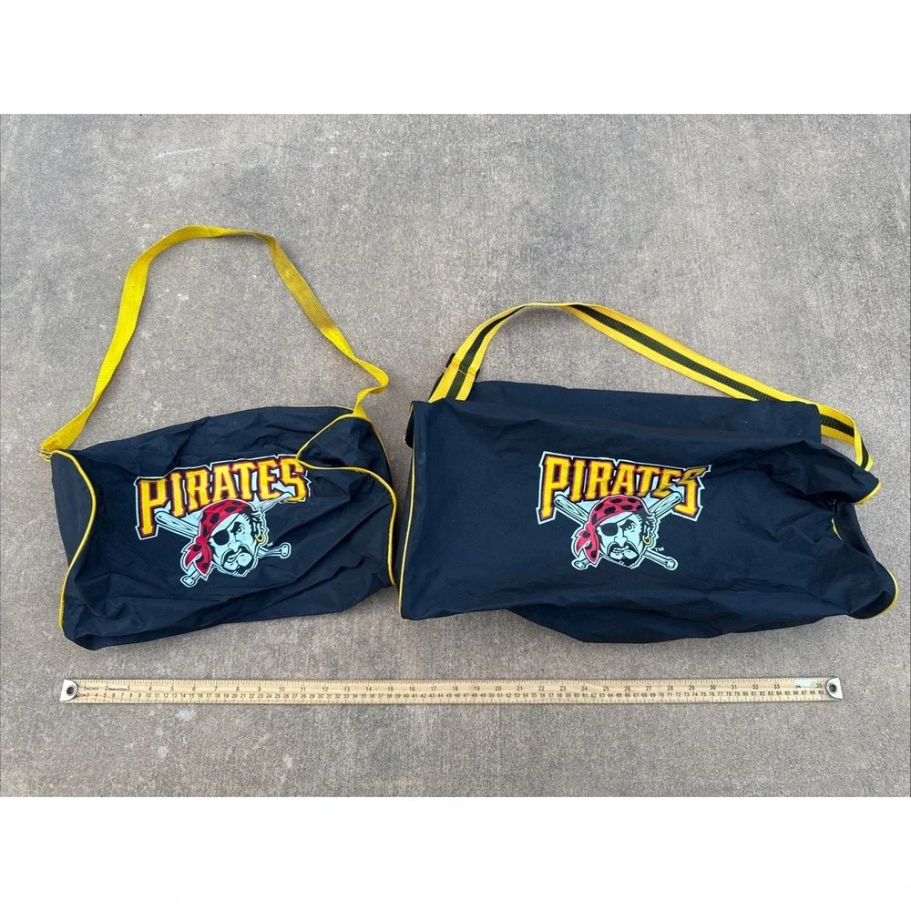 Vintage MLB Pittsburgh Pirates Duffel Gym Bag Old Logo 1990s SGA Stadium Issue